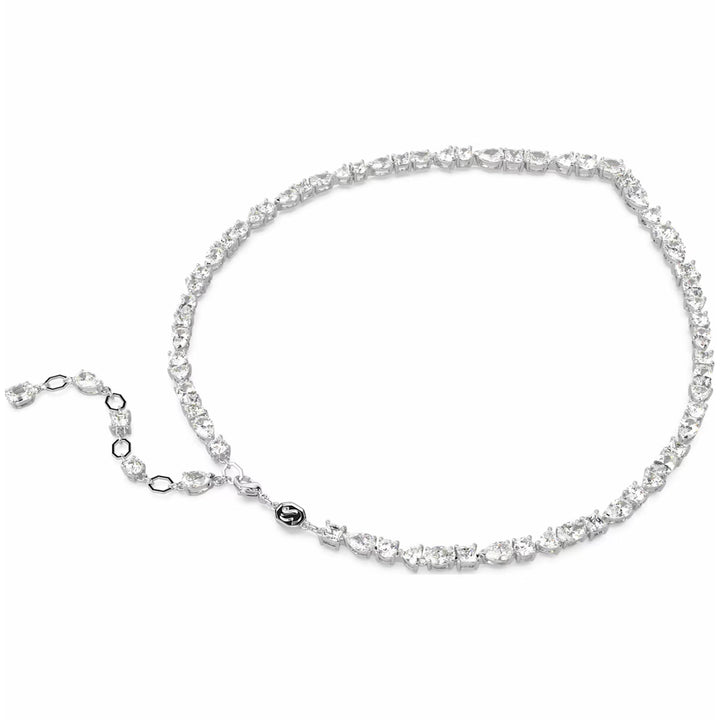 Swarovski Mesmera Halskette Verschiedene Schliffe Weiss Rhodiniert - 5665242