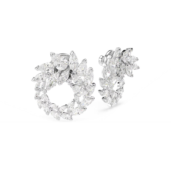 Swarovski Mesmera Kreolen Marquise Schliff Weiss Rhodiniert - 5748008