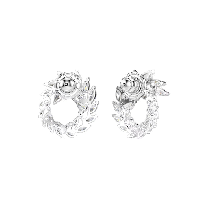 Swarovski Mesmera Kreolen Marquise Schliff Weiss Rhodiniert - 5748008