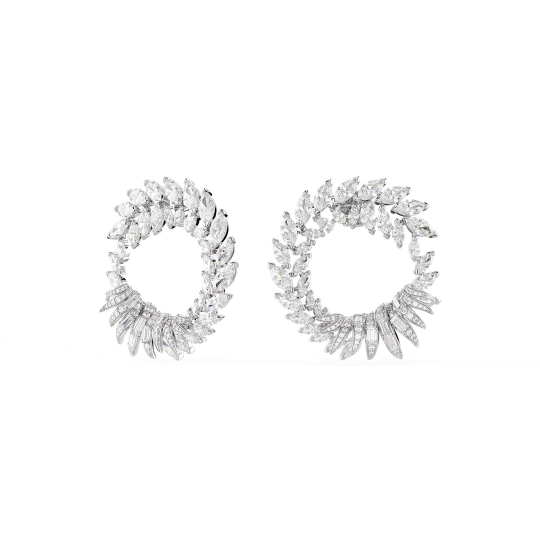Swarovski Mesmera Kreolen Marquise Schliff Weiss Rhodiniert - 5760966