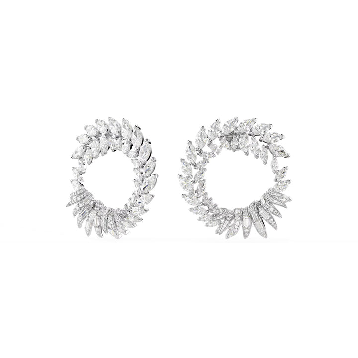 Swarovski Mesmera Kreolen Marquise Schliff Weiss Rhodiniert - 5760966