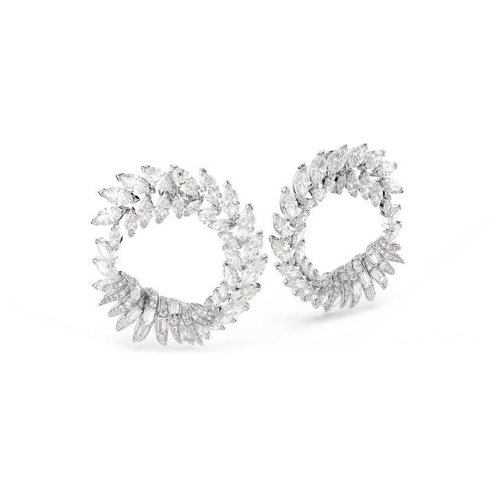 Swarovski Mesmera Kreolen Marquise Schliff Weiss Rhodiniert - 5760966