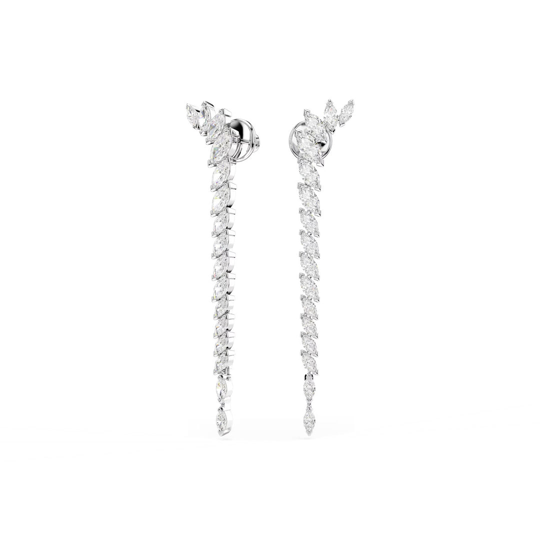 Swarovski Mesmera Ohrringe Marquise Schliff Weiss Rhodiniert - 5748006