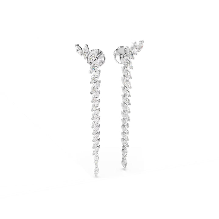 Swarovski Mesmera Ohrringe Marquise Schliff Weiss Rhodiniert - 5748006