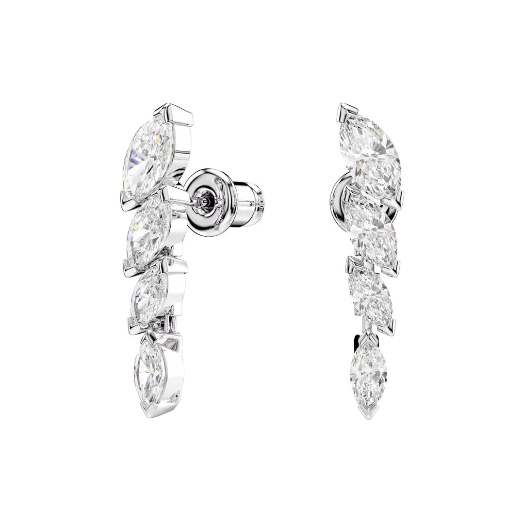 Swarovski Mesmera Ohrringe Marquise Schliff Weiss Rhodiniert - 5748007