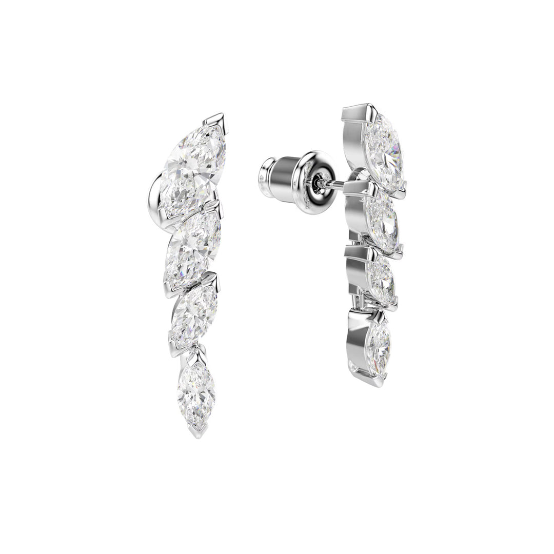 Swarovski Mesmera Ohrringe Marquise Schliff Weiss Rhodiniert - 5748007