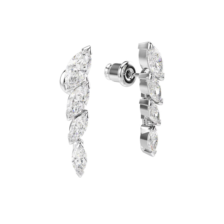 Swarovski Mesmera Ohrringe Marquise Schliff Weiss Rhodiniert - 5748007