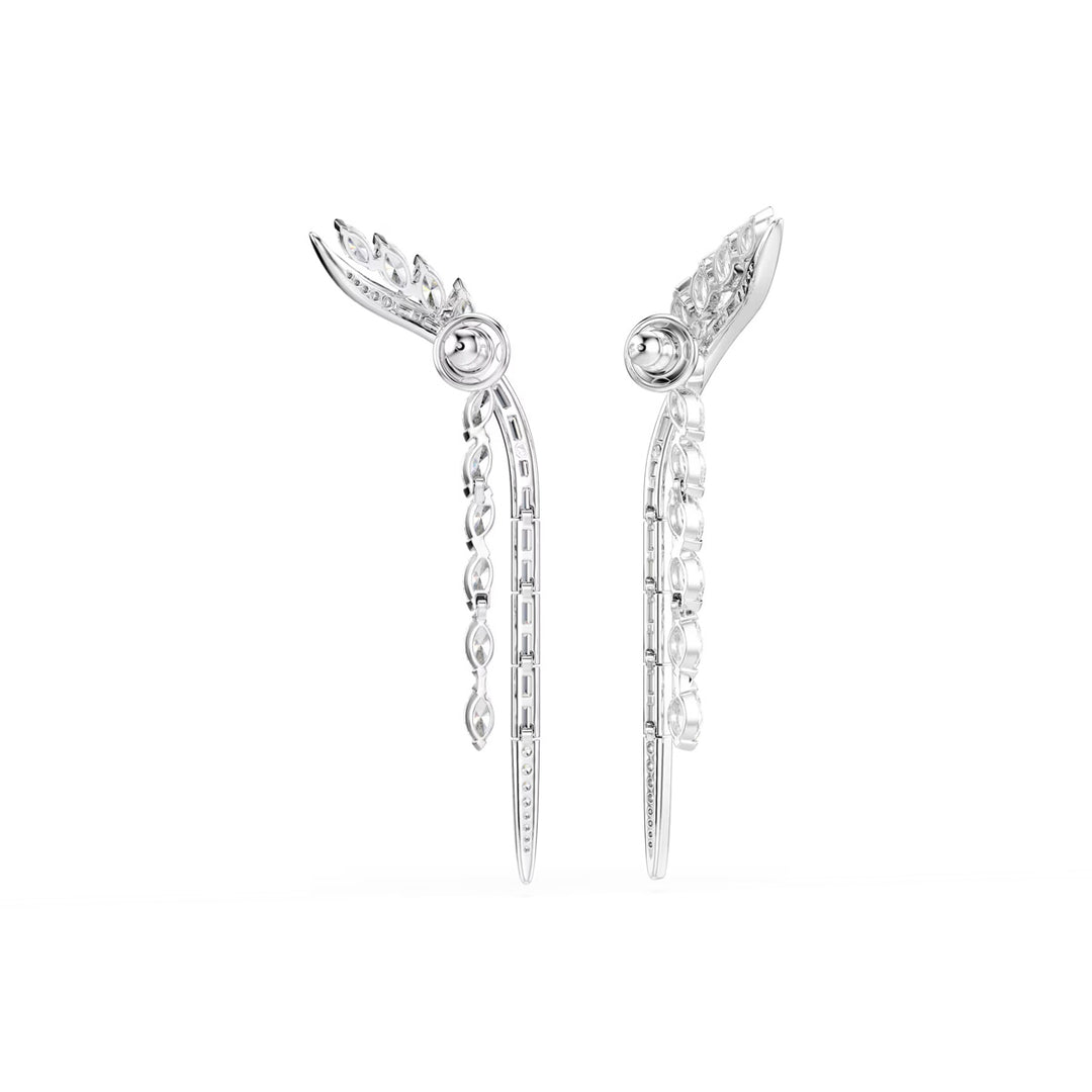 Swarovski Mesmera Ohrringe Verschiedene Schliffe Weiss Rhodiniert - 5753675