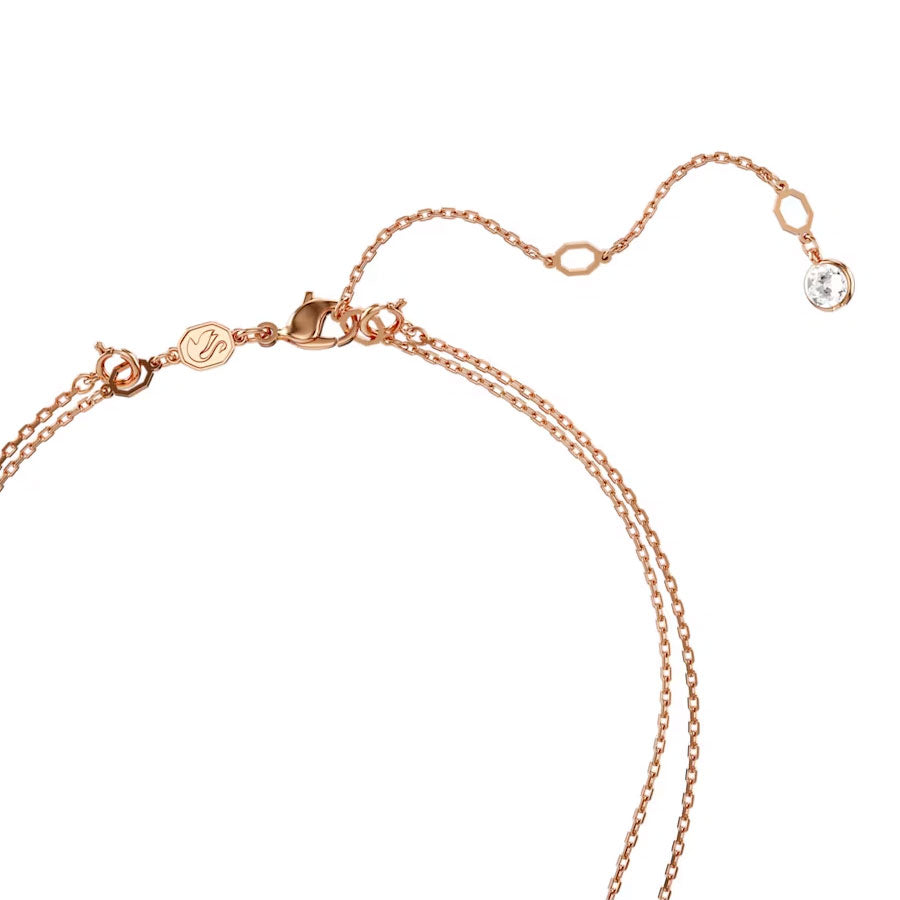 Swarovski Sublima Halskette im Lagenlook Weiss Roségold Legierungsschicht - 5683449