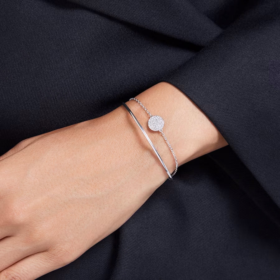 Swarovski Sublima Armreif Weiss Rhodiniert - 5683447