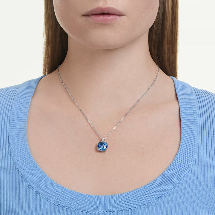 Swarovski Millenia Halskette Kissenschliff Blau Rhodiniert - 5760057