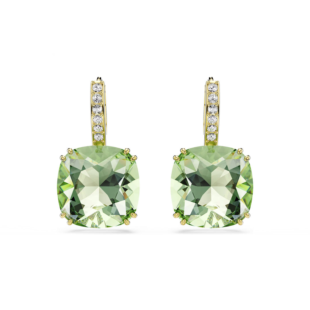 Swarovski Millenia Drop Ohrhänger Kissenschliff Grün 18K goldbeschichtet - 5764822