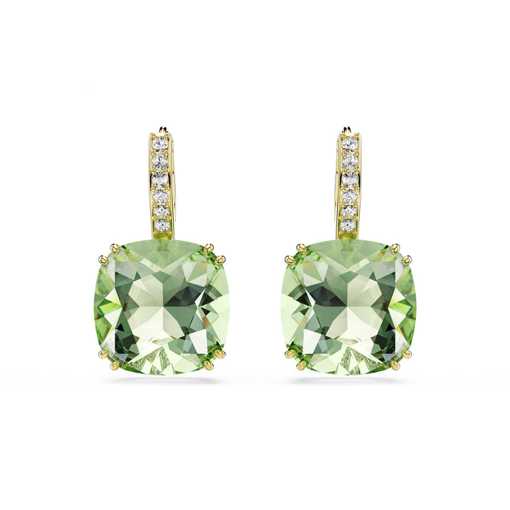 Swarovski Millenia Drop Ohrhänger Kissenschliff Grün 18K goldbeschichtet - 5764822