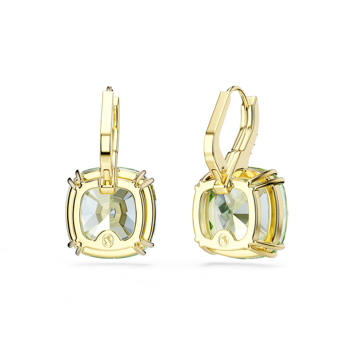 Swarovski Millenia Drop Ohrhänger Kissenschliff Grün 18K goldbeschichtet - 5764822