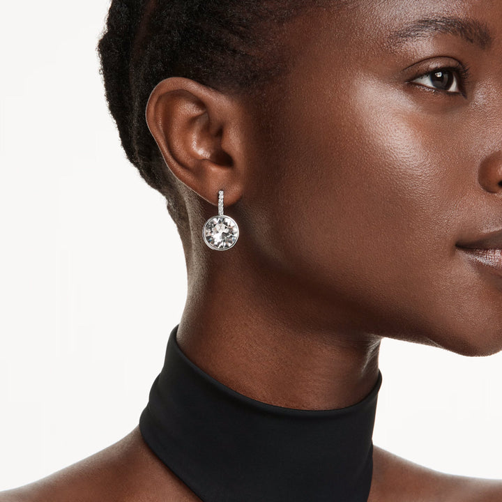 Swarovski Millenia Drop Ohrhänger Rundschliff Weiss Rhodiniert - 5731149