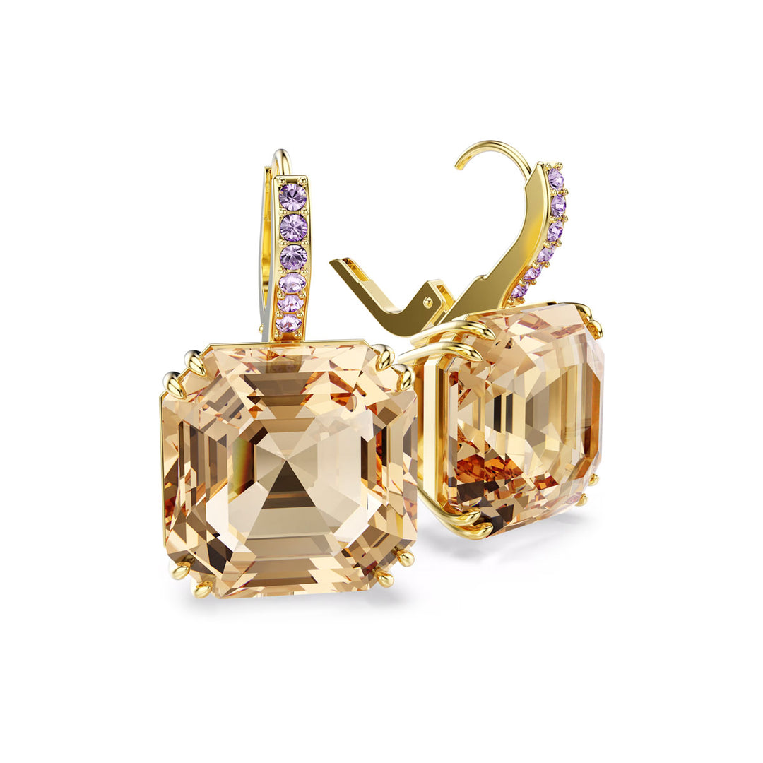 Swarovski Millenia Drop Ohrhänger Verschiedene Schliffe Karamell Goldlegierungsschicht - 5725744
