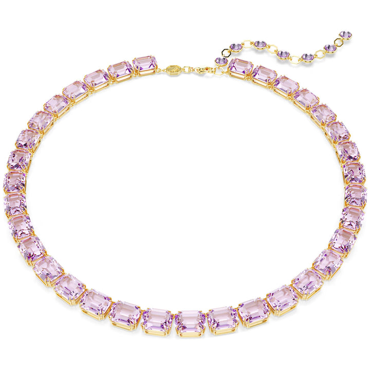 Swarovski Millenia Halskette Oktagon Schliff Farbverlauf Violett Goldlegierungsschicht - 5705754