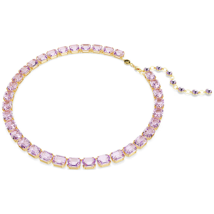 Swarovski Millenia Halskette Oktagon Schliff Farbverlauf Violett Goldlegierungsschicht - 5705754