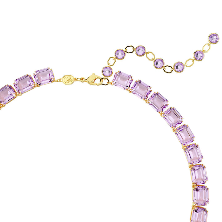 Swarovski Millenia Halskette Oktagon Schliff Farbverlauf Violett Goldlegierungsschicht - 5705754