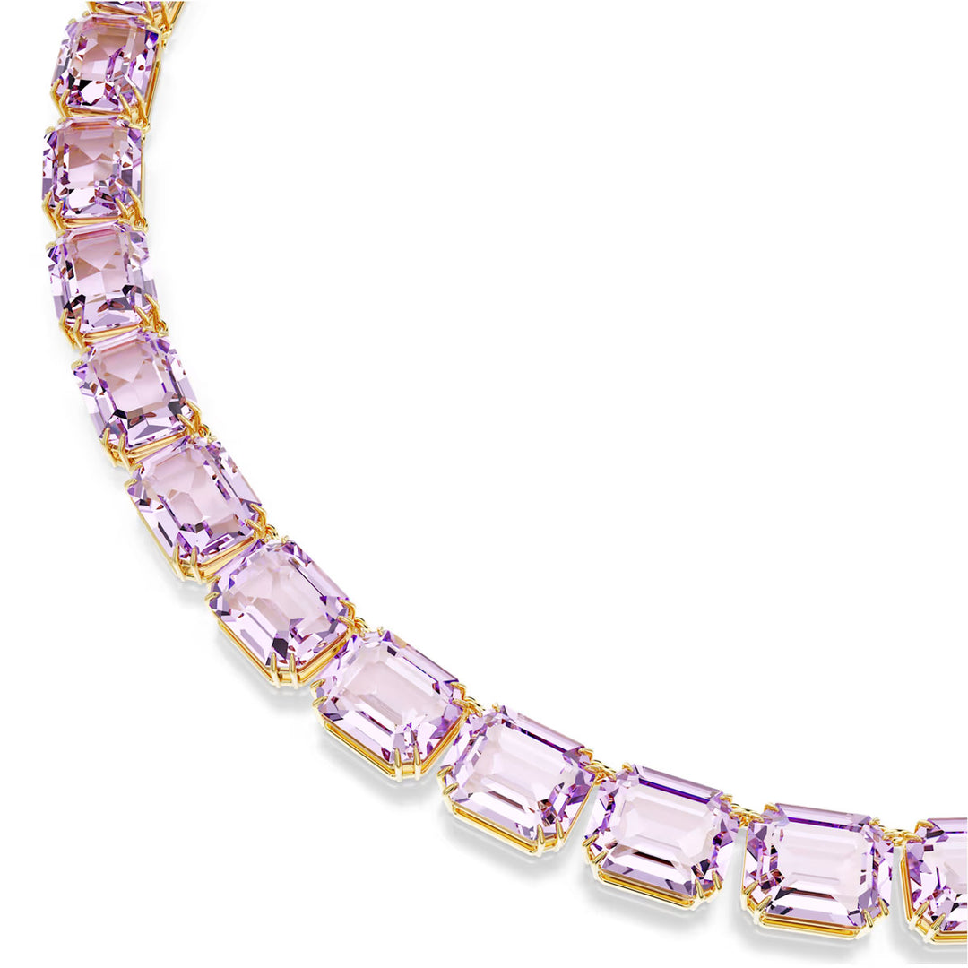 Swarovski Millenia Halskette Oktagon Schliff Farbverlauf Violett Goldlegierungsschicht - 5705754