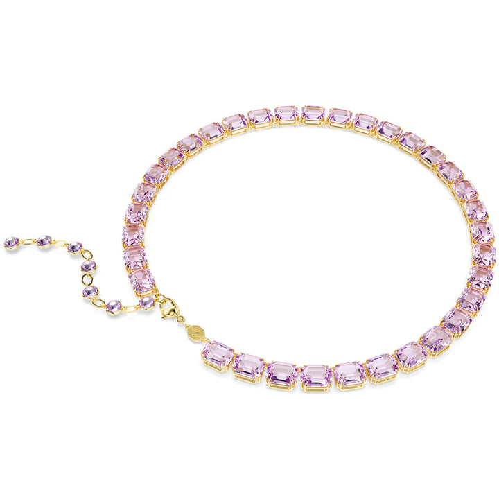 Swarovski Millenia Halskette Oktagon Schliff Farbverlauf Violett Goldlegierungsschicht - 5705754
