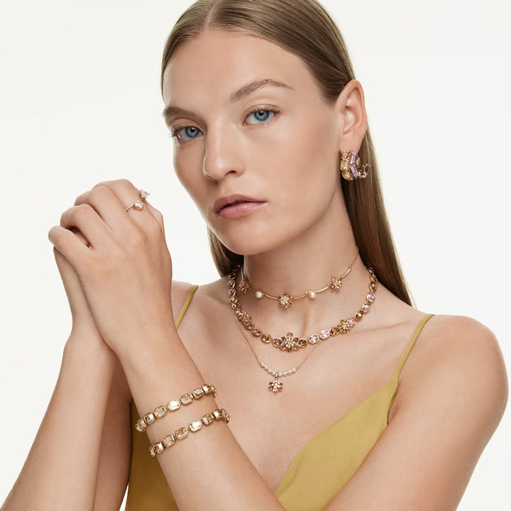 Swarovski Millenia Kreolen Verschiedene Schliffe Mehrfarbig Goldlegierungsschicht - 5725757