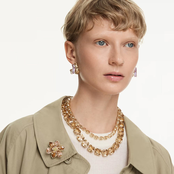 Swarovski Millenia Kreolen Verschiedene Schliffe Mehrfarbig Goldlegierungsschicht - 5725757