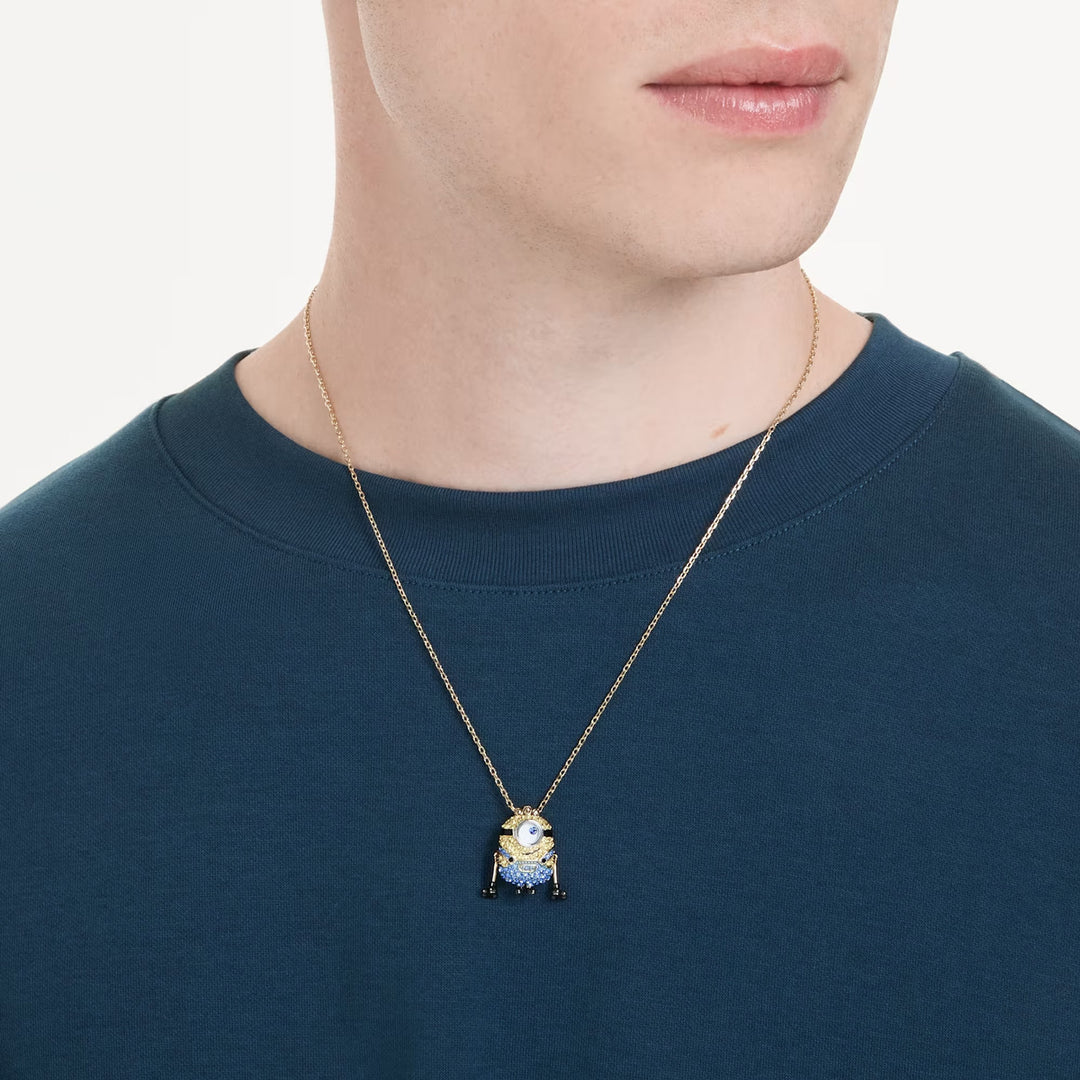 Swarovski Minions James und Henry Halsketten Set Pavé Mehrfarbig Goldlegierungsschicht - 5751614