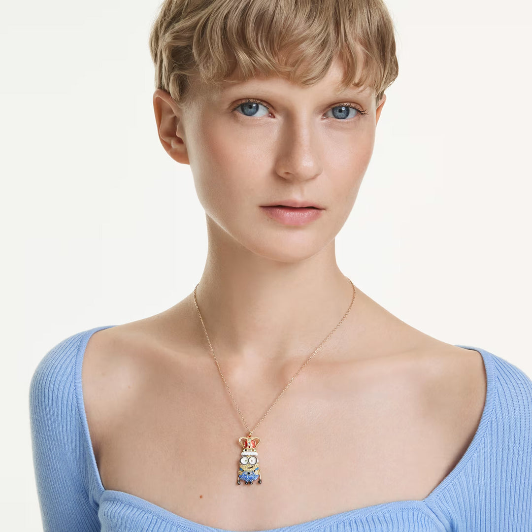 Swarovski Minions King Bob Halskette Pavé Mehrfarbig Goldlegierungsschicht - 5743385