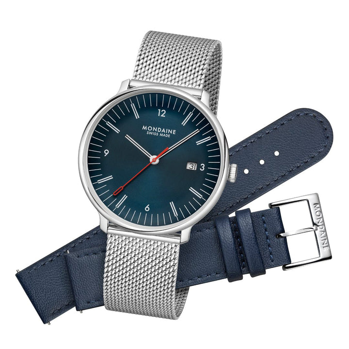 Mondaine Doppio (41 mm) - MLE.41240.LQV.SET