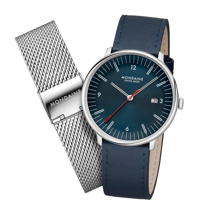 Mondaine Doppio (41 mm) - MLE.41240.LQV.SET