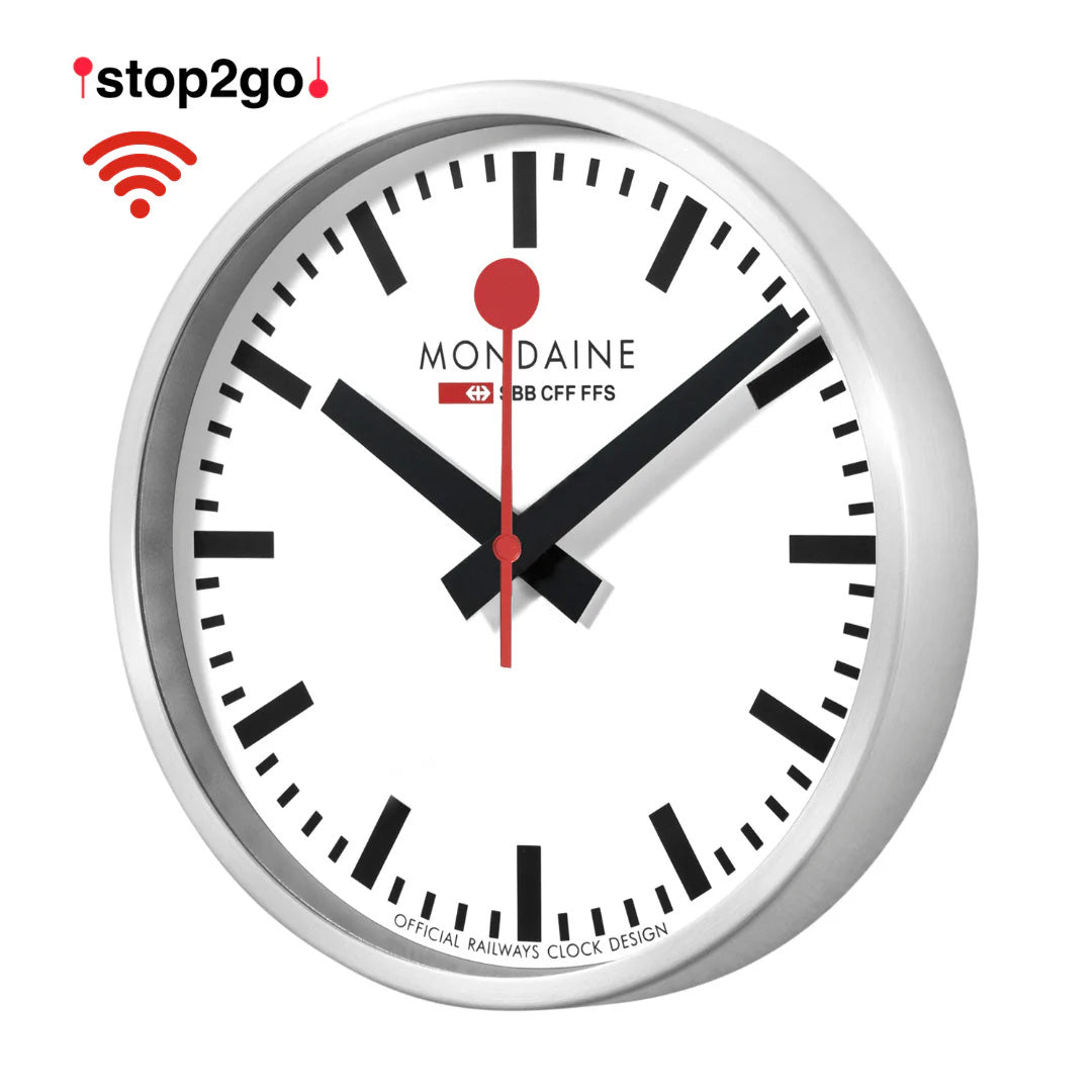 Mondaine Stop2Go Wanduhr (25 cm) - MSM.25S11.1