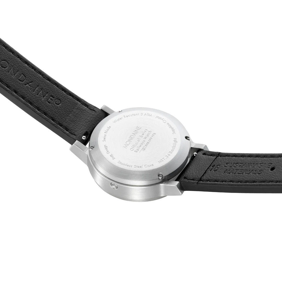 Mondaine Stop2go (34 mm) Vegan - MST.3401B.LBV.SET