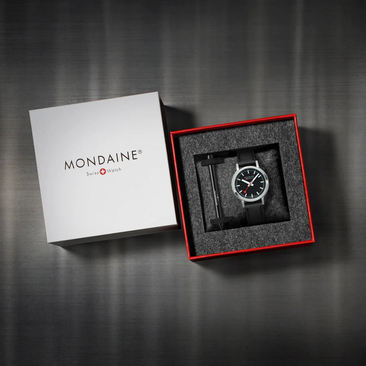Mondaine Stop2go (34 mm) Vegan - MST.34020.LBV.SET