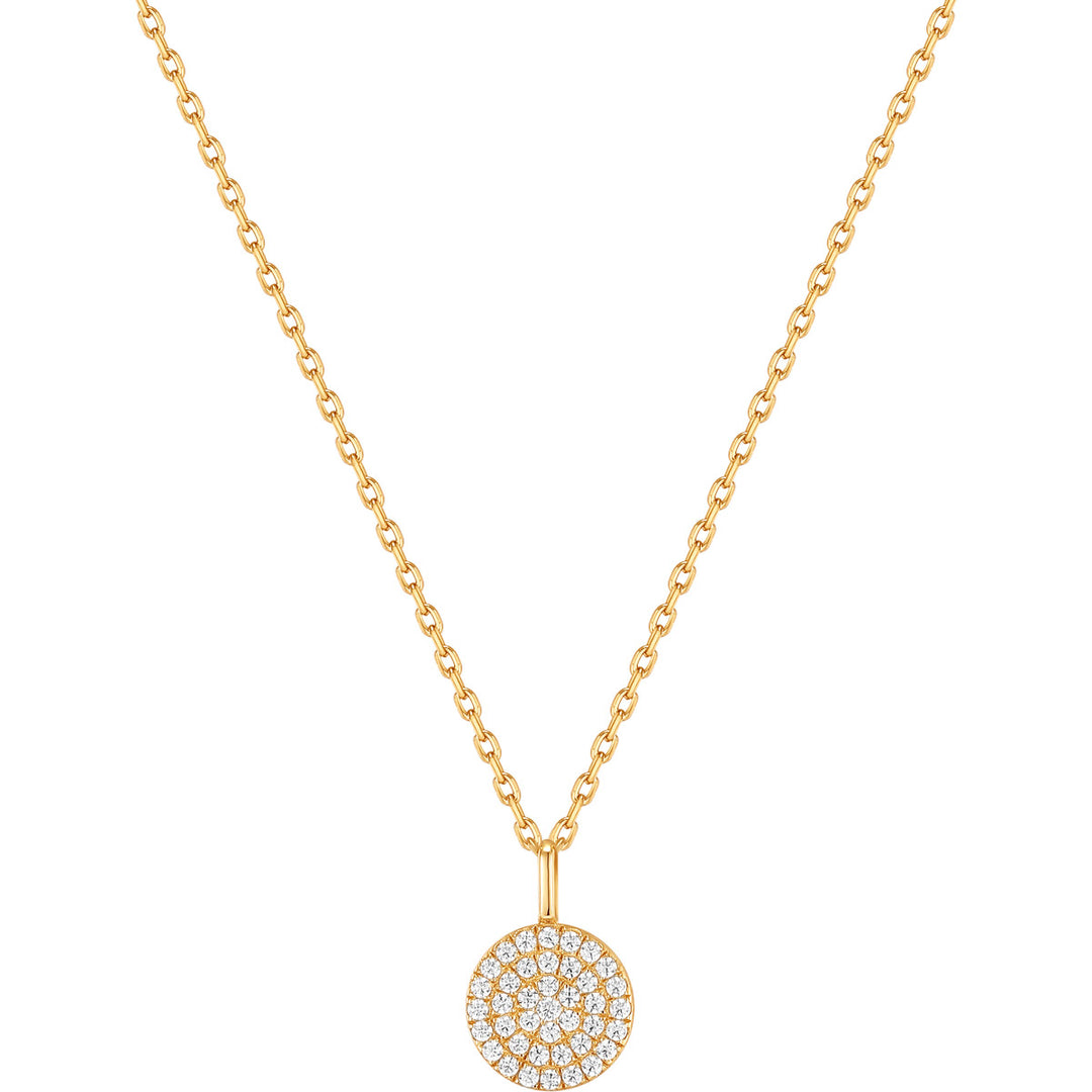 Ania Haie Collier pendentif disque Glam doré - N037-03G