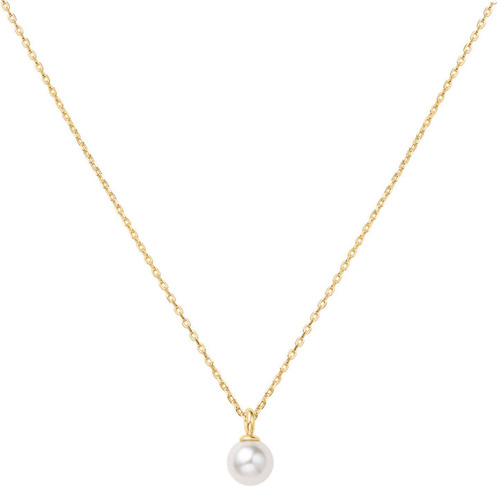 Ania Haie Gold Shell Pearl Drop Pendant Halskette - N065-01G