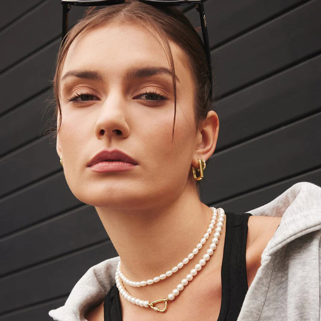 Ania Haie Gold Pearl Beaded Halskette - N069-02G