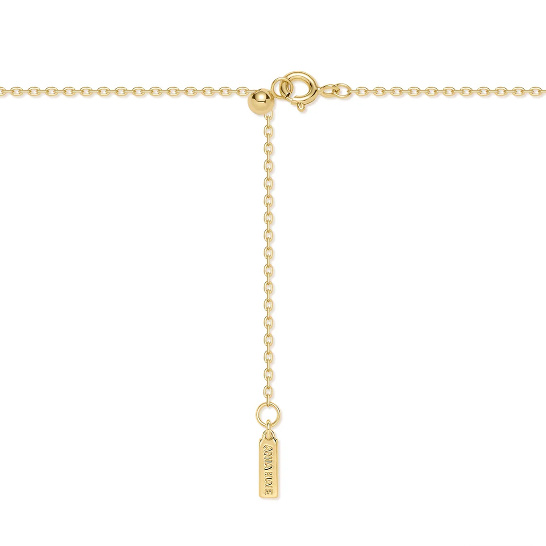 Ania Haie Gold Twisted Rope Lariat Halskette - N072-07G