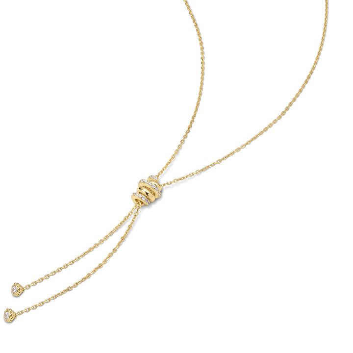 Ania Haie Gold Twisted Rope Lariat Halskette - N072-07G