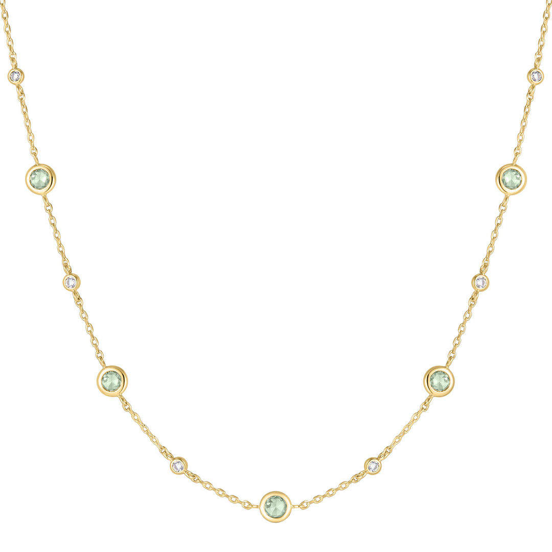 Ania Haie Gold Mint Green Station Necklace - N073-05G