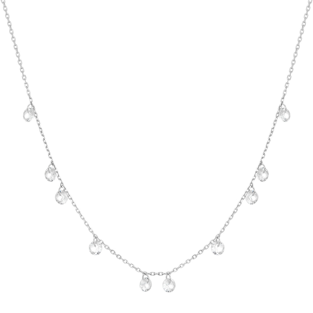 Ania Haie Silver Droplet Station Halskette - N074-08H