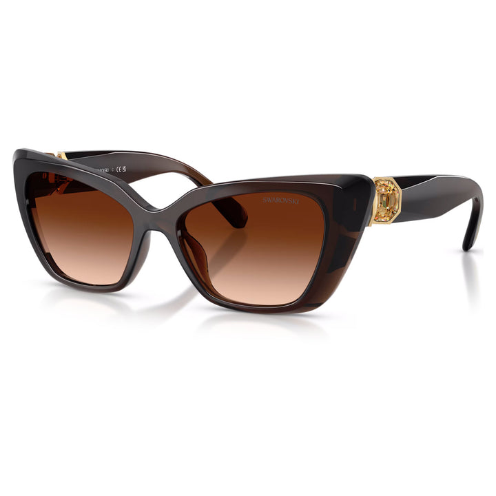 Swarovski Sonnenbrille Cat eye Form Dunkelbraun - 5737923