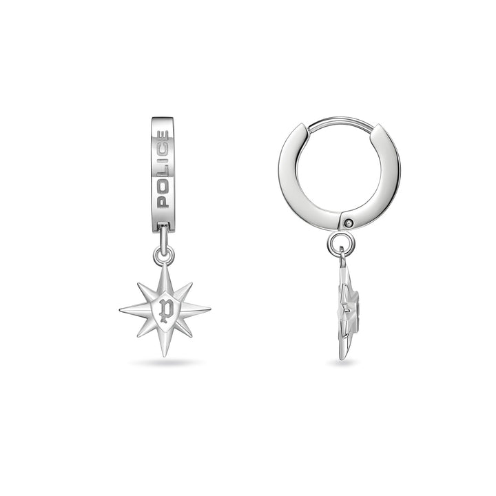 Police Octogram Earrings - PEAGE0038301