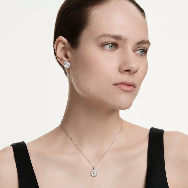 Swarovski Una Angelic Set Kissenschliff Weiss Rhodiniert - 5754343