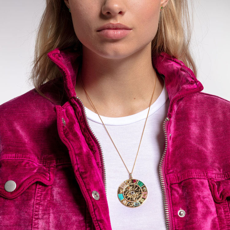 Thomas Sabo Anhänger Amulett magische Glückssymbole Gold - PE855-993-7