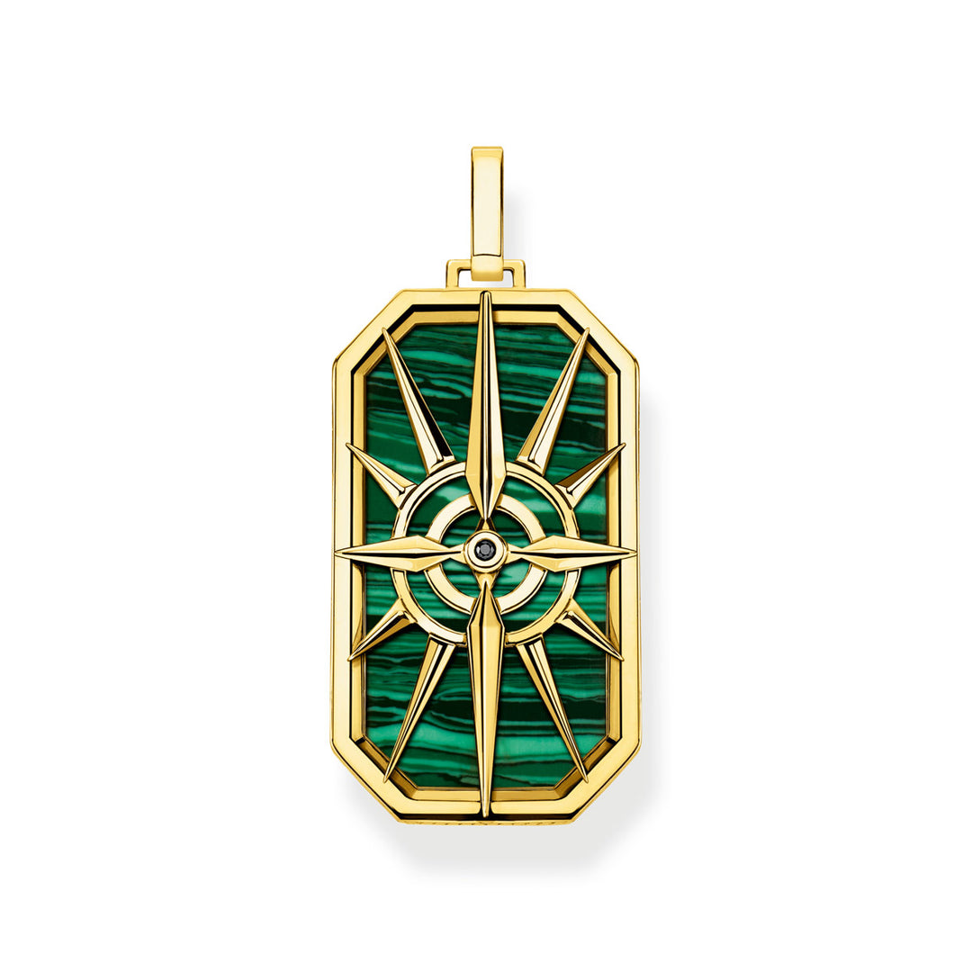 Thomas Sabo Anhänger Kompass Stern Grün - PE869-140-6