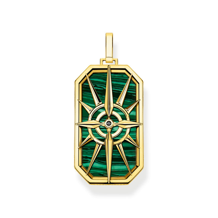 Thomas Sabo Anhänger Kompass Stern Grün - PE869-140-6