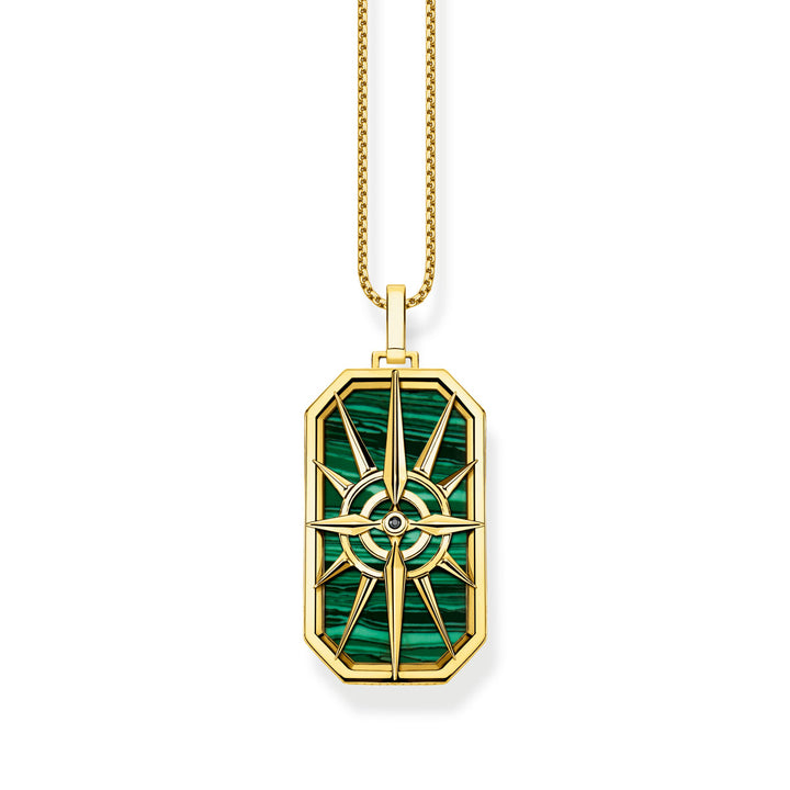 Thomas Sabo Anhänger Kompass Stern Grün - PE869-140-6