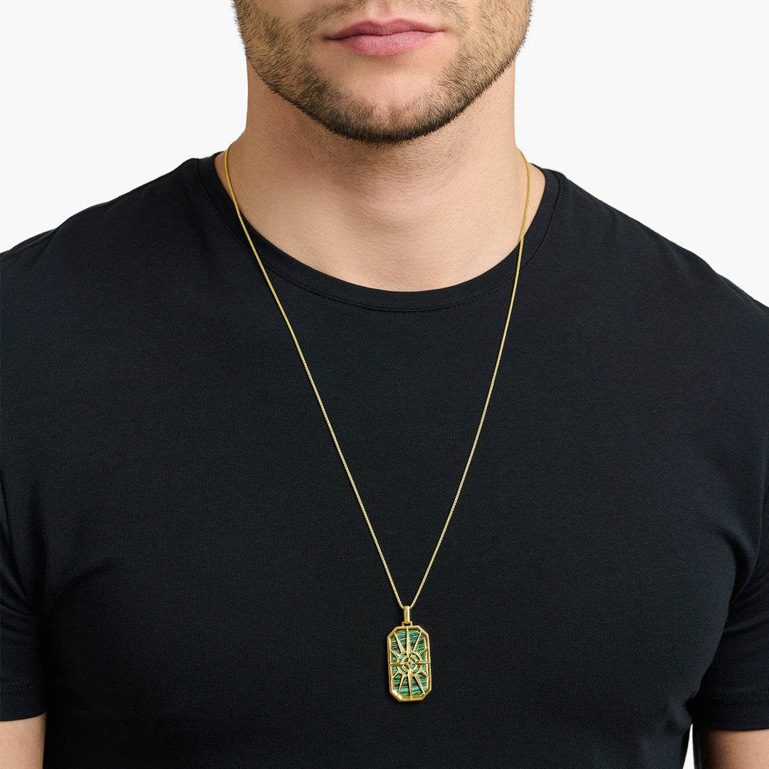 Thomas Sabo Anhänger Kompass Stern Grün - PE869-140-6