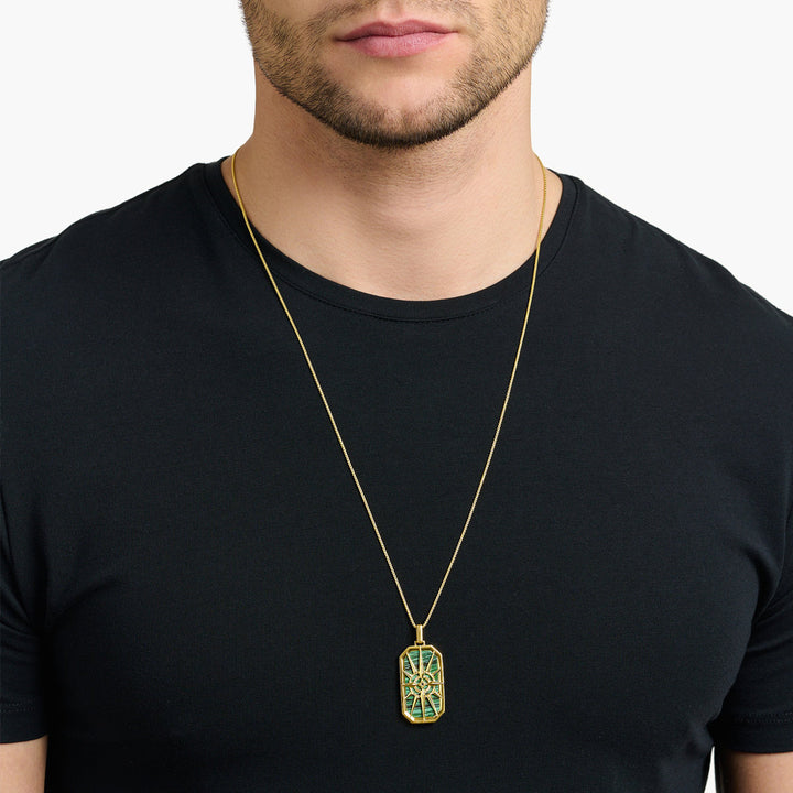 Thomas Sabo Anhänger Kompass Stern Grün - PE869-140-6